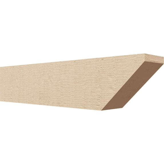 Ekena Millwork 6"W x 8"H x 36"L Concord Woodgrain TimberThane Rafter Tail, Primed Tan