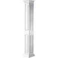 thumbnail image 1 of Ekena Millwork 6"W x 9'H Premium Square Non-Tapered Double Raised Panel PVC Endura-Craft Column Wrap Kit, Prairie Capital & Base, 1 of 6
