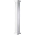 thumbnail image 1 of Ekena Millwork 6"W x 9'H Premium Square Non-Tapered Recessed Panel PVC Endura-Craft Column Wrap Kit, Crown Capital & Base, 1 of 6