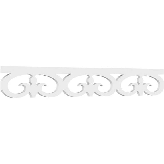 Ekena Millwork 6 x 48 in. Pitch 0.62 in. Fortuna Architectural Grade PVC Running Trim