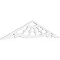 thumbnail image 1 of Ekena Millwork 60"W x 12 1/2"H x 1"P (5/12) Pitch Wagon Wheel Architectural Grade PVC Gable Pediment, 1 of 5