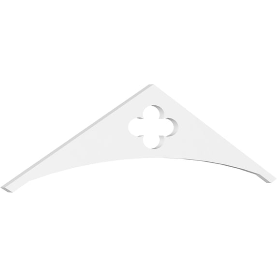 Ekena Millwork 60"W x 15"H x 1"P (6/12) Pitch Turner Architectural Grade PVC Gable Pediment