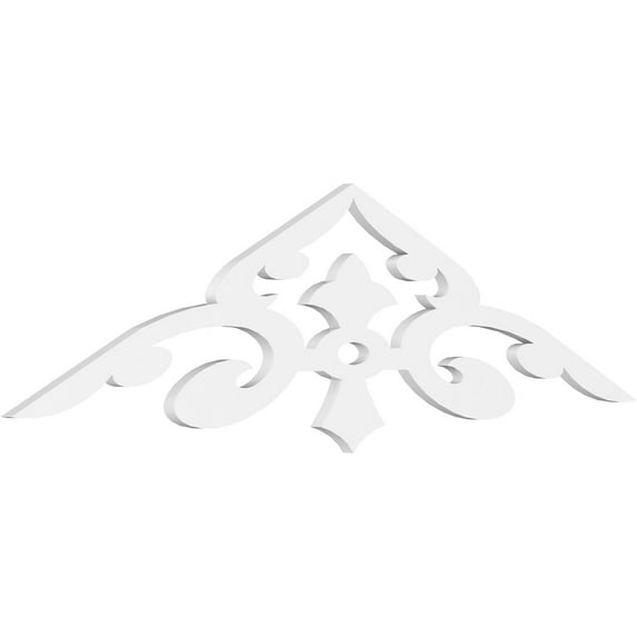 Ekena Millwork 60"W x 15"H x 1"P (6/12) Pitch Whitman Architectural Grade PVC Gable Pediment