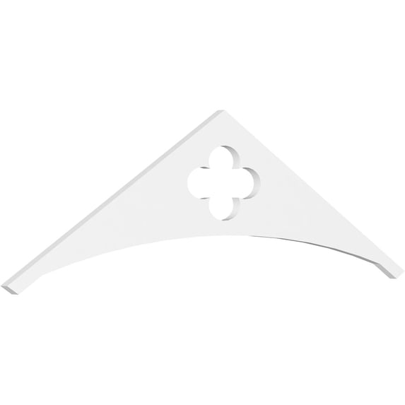 Ekena Millwork 60"W x 17 1/2"H x 1"P (7/12) Pitch Turner Architectural Grade PVC Gable Pediment