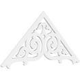 thumbnail image 1 of Ekena Millwork 60"W x 27 1/2"H x 1"P (11/12) Pitch Athens Architectural Grade PVC Gable Pediment, 1 of 5
