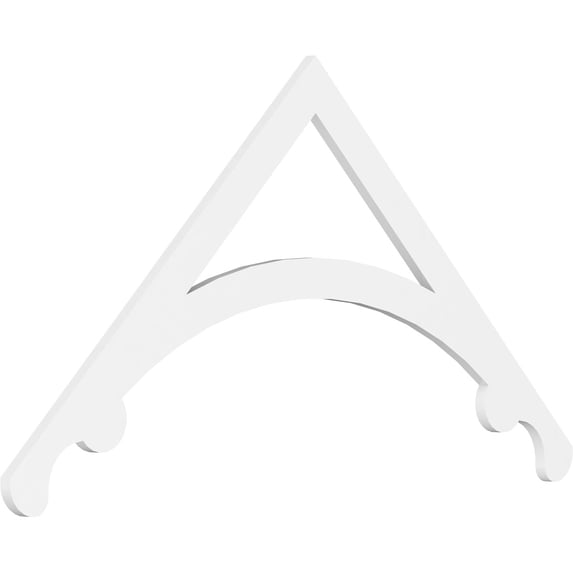 Ekena Millwork 60"W x 30"H x 1"P (12/12) Pitch Legacy Architectural Grade PVC Gable Pediment