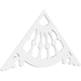 thumbnail image 1 of Ekena Millwork 60"W x 30"H x 1"P (12/12) Pitch Wagon Wheel Architectural Grade PVC Gable Pediment, 1 of 5