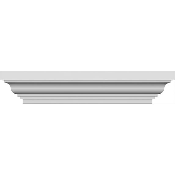 Ekena Millwork 62" Bottom Width x 68" Top Width x 4 1/2"H x 1/2"P Classic Crosshead