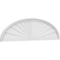 thumbnail image 1 of Ekena Millwork 66"W x 17-1/2"H x 2"P Elliptical Sunburst Architectural Grade PVC Pediment, 1 of 7