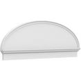 thumbnail image 1 of Ekena Millwork 66"W x 23-3/8"H x 2-3/4"P Elliptical Smooth Architectural Grade PVC Combination Pediment, 1 of 7