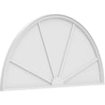 thumbnail image 1 of Ekena Millwork 68"W x 34"H x 2"P Half Round 4 Spoke Architectural Grade PVC Pediment, 1 of 7