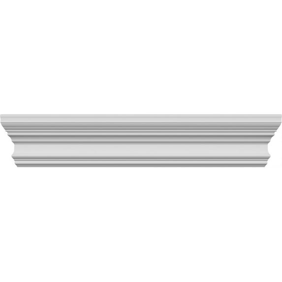 Ekena Millwork 69" Bottom Width x 72 1/4" Top Width x 5 1/2"H x 1/2"P Seville Crosshead