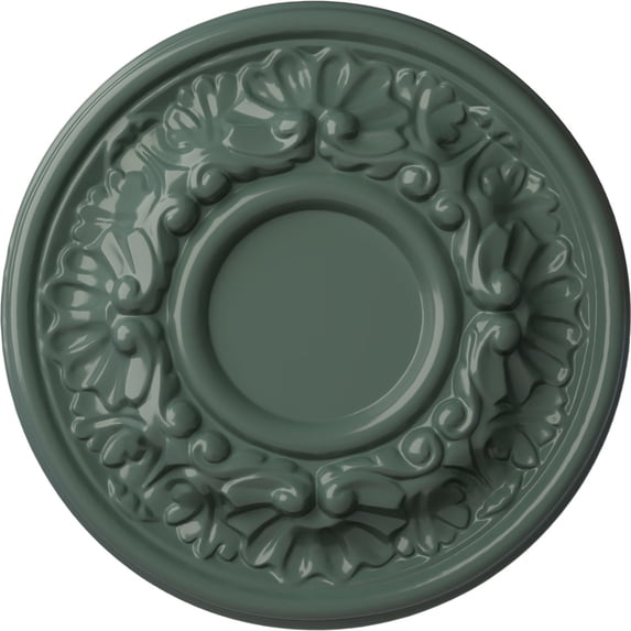 Ekena Millwork 7 1/2"OD x 1 1/8"P Odessa Ceiling Medallion (Fits Canopies up to 2 1/2"), Hand-Painted Cloud Burst