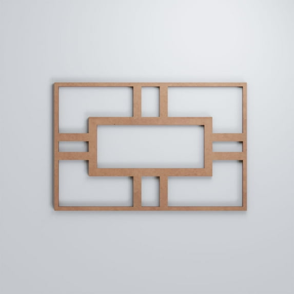 Ekena Millwork 7 1/2"W x 11 3/8"H x 1/4"T Small Hastings Decorative Fretwork Wood Wall Panels, Wood (Paint Grade)
