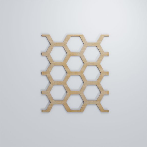 Ekena Millwork 7 1/2"W x 11 3/8"H x 1/4"T Small Westmore Decorative Fretwork Wood Wall Panels, Hickory