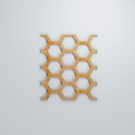 Ekena Millwork 7 1/2"W x 11 3/8"H x 3/8"T Small Westmore Decorative Fretwork Wood Wall Panels, Alder