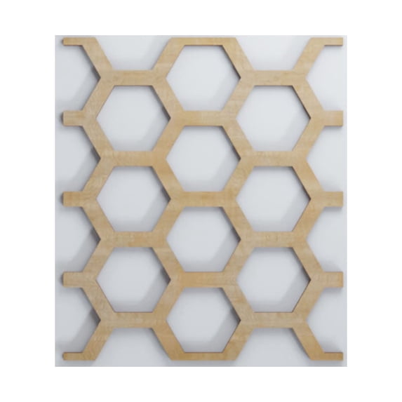 Ekena Millwork 7 1/2"W x 11 3/8"H x 3/8"T Small Westmore Decorative Fretwork Wood Wall Panels, Birch