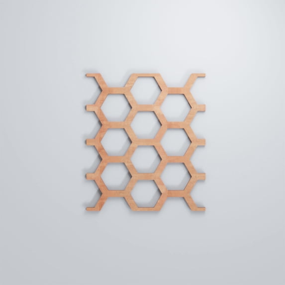 Ekena Millwork 7 1/2"W x 11 3/8"H x 3/8"T Small Westmore Decorative Fretwork Wood Wall Panels, Cherry
