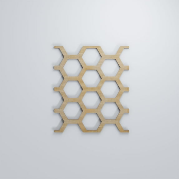 Ekena Millwork 7 1/2"W x 11 3/8"H x 3/8"T Small Westmore Decorative Fretwork Wood Wall Panels, Hickory