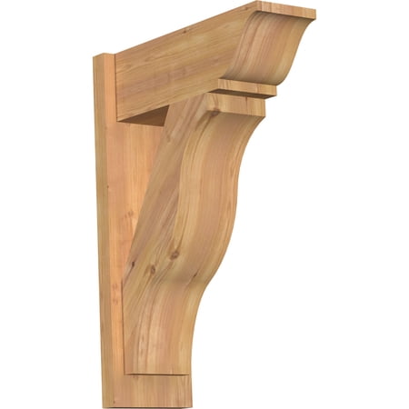 Ekena Millwork 7 1/2"W x 20"D x 28"H Funston Smooth Traditional Outlooker, Western Red Cedar