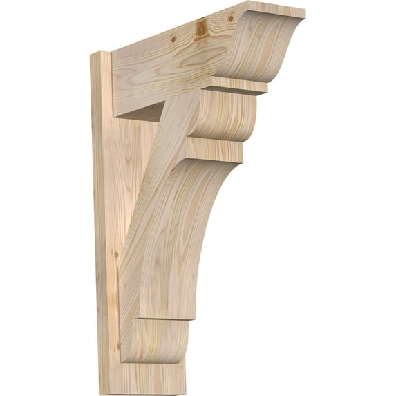 Ekena Millwork 7 1/2"W x 20"D x 28"H Olympic Smooth Traditional Outlooker, Douglas Fir