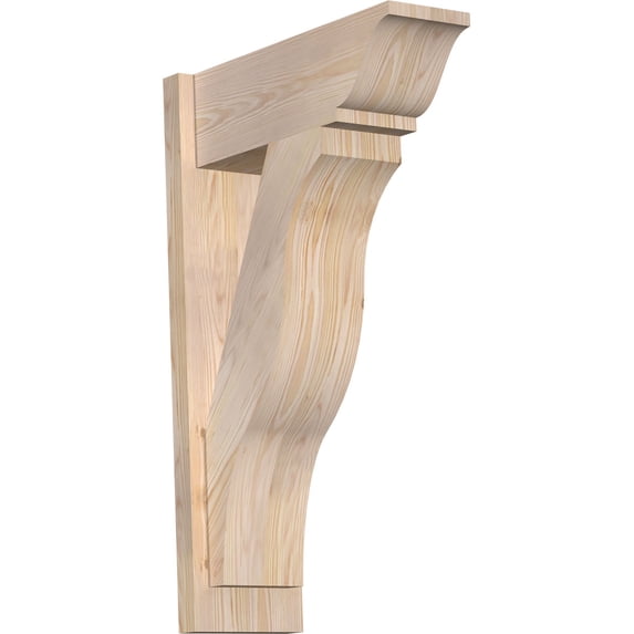 Ekena Millwork 7 1/2"W x 20"D x 32"H Funston Smooth Traditional Outlooker, Douglas Fir
