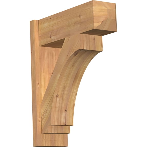 Ekena Millwork 7 1/2"W x 22"D x 26"H Imperial Smooth Craftsman Outlooker, Western Red Cedar