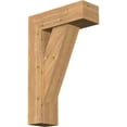 thumbnail image 1 of Ekena Millwork 7 1/2"W x 22"D x 34"H Traditional Block Smooth Bracket w/ Offset Brace, Western Red Cedar, 1 of 25