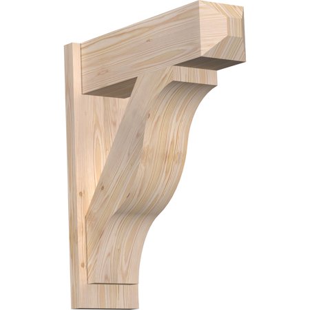 Ekena Millwork 7 1/2"W x 24"D x 28"H Funston Smooth Craftsman Outlooker, Douglas Fir