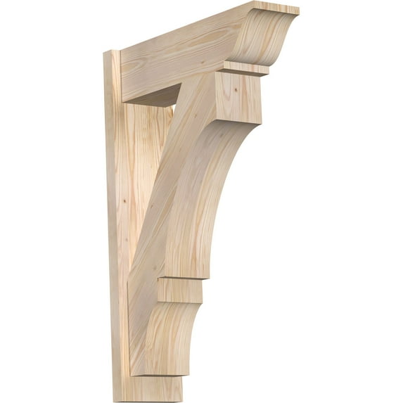 Ekena Millwork 7 1/2"W x 24"D x 36"H Balboa Smooth Traditional Outlooker, Douglas Fir