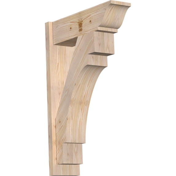 Ekena Millwork 7 1/2"W x 24"D x 36"H Merced Smooth Traditional Outlooker, Douglas Fir