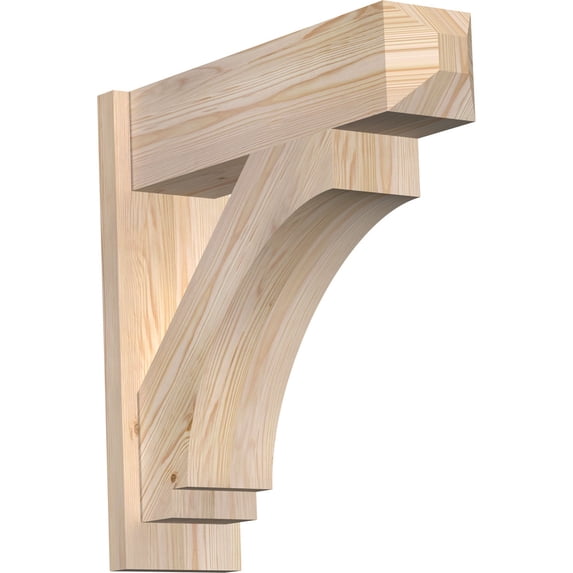 Ekena Millwork 7 1/2"W x 26"D x 26"H Imperial Smooth Craftsman Outlooker, Douglas Fir