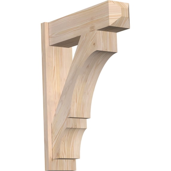 Ekena Millwork 7 1/2"W x 26"D x 34"H Balboa Smooth Craftsman Outlooker, Douglas Fir