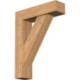 thumbnail image 1 of Ekena Millwork 7 1/2"W x 28"D x 36"H Traditional Block Smooth Bracket w/ Offset Brace, Western Red Cedar, 1 of 25