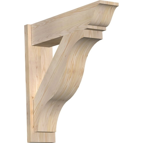 Ekena Millwork 7 1/2"W x 30"D x 30"H Funston Smooth Traditional Outlooker, Douglas Fir