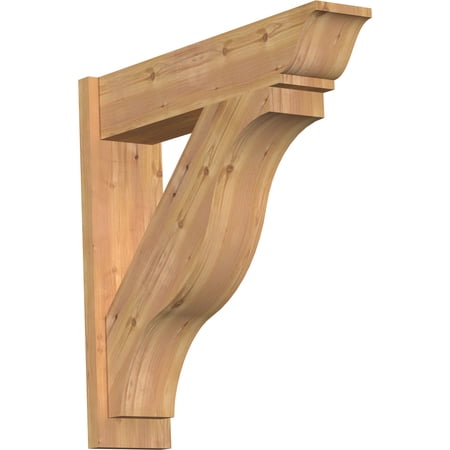 Ekena Millwork 7 1/2"W x 32"D x 32"H Funston Smooth Traditional Outlooker, Western Red Cedar