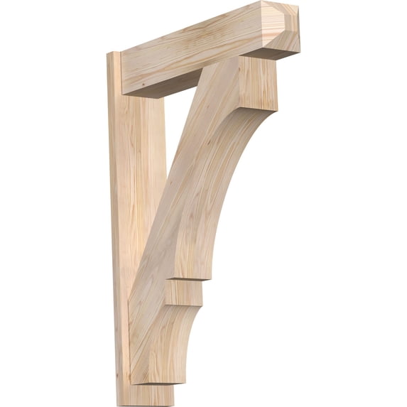 Ekena Millwork 7 1/2"W x 32"D x 44"H Balboa Smooth Craftsman Outlooker, Douglas Fir