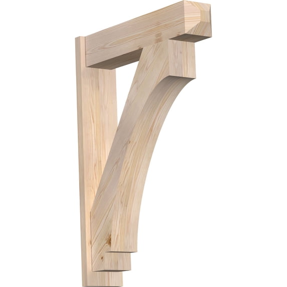 Ekena Millwork 7 1/2"W x 32"D x 44"H Imperial Smooth Craftsman Outlooker, Douglas Fir