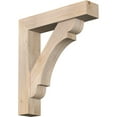 thumbnail image 1 of Ekena Millwork 7 1/2"W x 36"D x 40"H Olympic Block Smooth Bracket w/ Offset Brace, Douglas Fir, 1 of 25