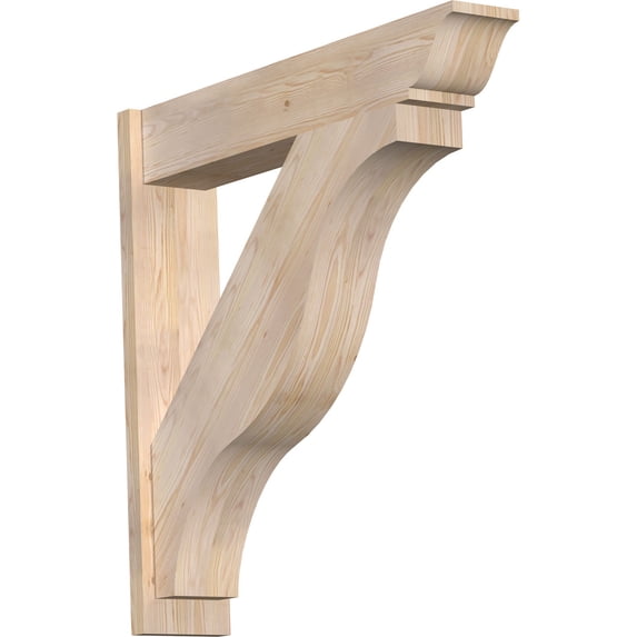Ekena Millwork 7 1/2"W x 38"D x 38"H Funston Smooth Traditional Outlooker, Douglas Fir