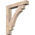 thumbnail image 1 of Ekena Millwork 7 1/2"W x 42"D x 48"H Merced Block Smooth Bracket w/ Offset Brace, Douglas Fir, 1 of 25