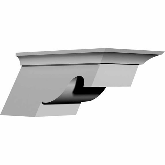 Ekena Millwork 7 1/2"W x 6 1/4"D x 4"H Nexus Bracket, Left