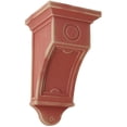 thumbnail image 1 of Ekena Millwork 7 1/2"W x 7 1/2"D x 14"H Arts and Crafts Wood Vintage Decor Corbel, Salvage Red, 1 of 6