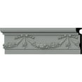 thumbnail image 1 of Ekena Millwork 7 1/8"H x 1 5/8"P x 94 1/2"L Floral Swag Chair Rail (2-Pack), 1 of 6