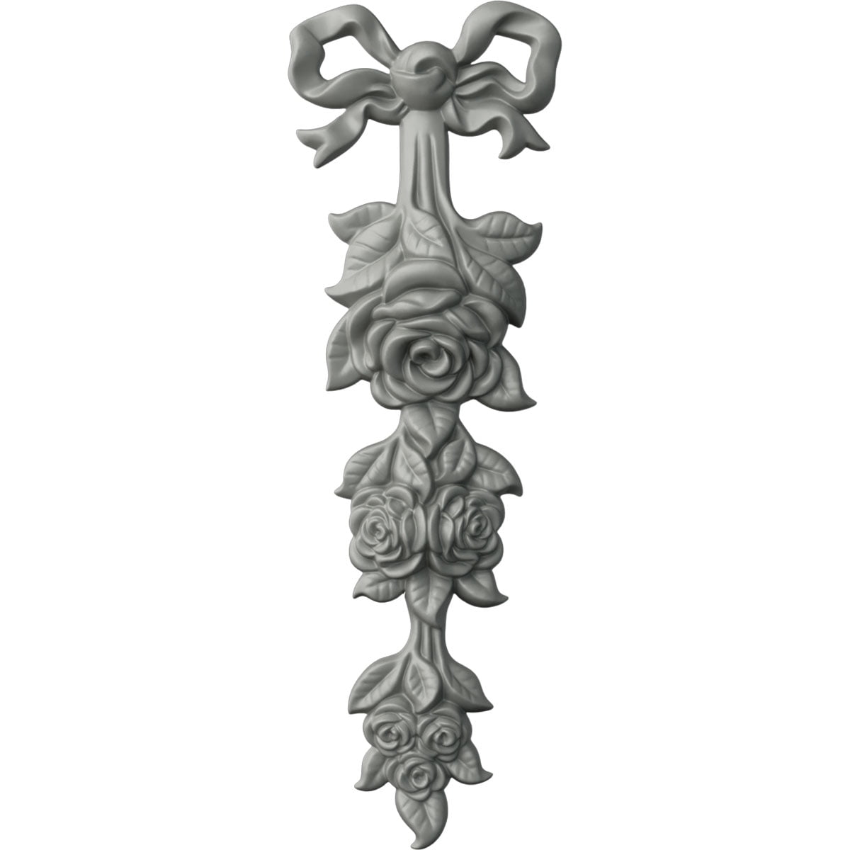 Primed Polyurethane Large Rose Drop Onlay Crown Molding