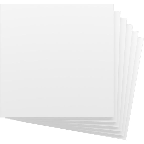 Ekena Millwork 7 3/4"W x 7 3/4"H x 5/8"T PVC Hobby Boards, Unfinished (6-Pack)