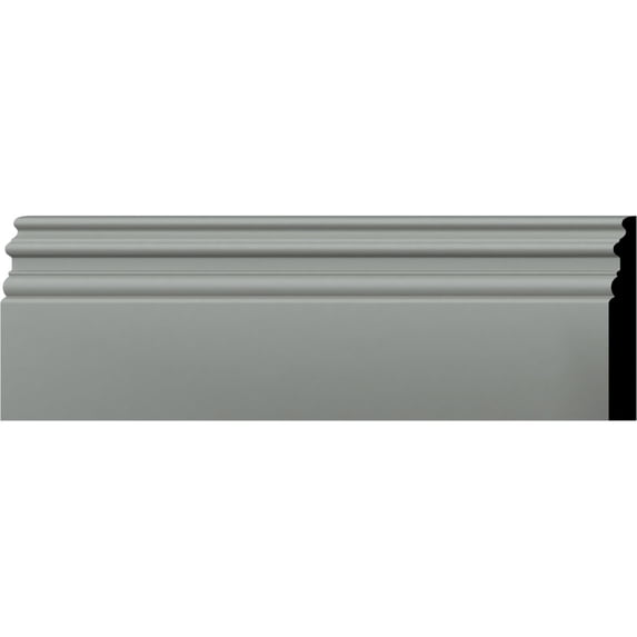Ekena Millwork 7 3/8"H x 1"P x 94 1/2"L Hillsborough Baseboard Moulding (8-Pack)