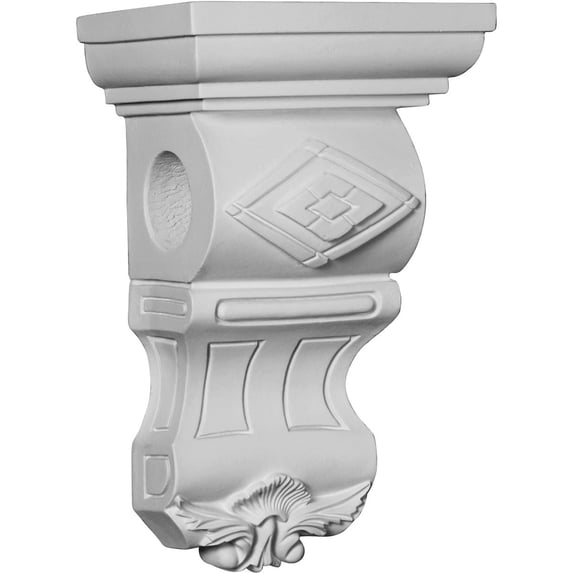 Ekena Millwork 7 3/8"W x 5 1/8"D x 12 1/8"H Franklin Corbel (6-Pack)