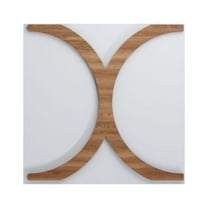 Ekena Millwork 7 3/8"W x 7 3/8"H x 1/4"T Extra Small Beacon Decorative Fretwork Wood Wall Panels, Walnut