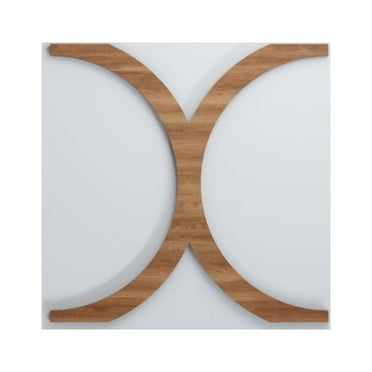 Ekena Millwork 7 3/8"W x 7 3/8"H x 1/4"T Extra Small Beacon Decorative Fretwork Wood Wall Panels, Walnut
